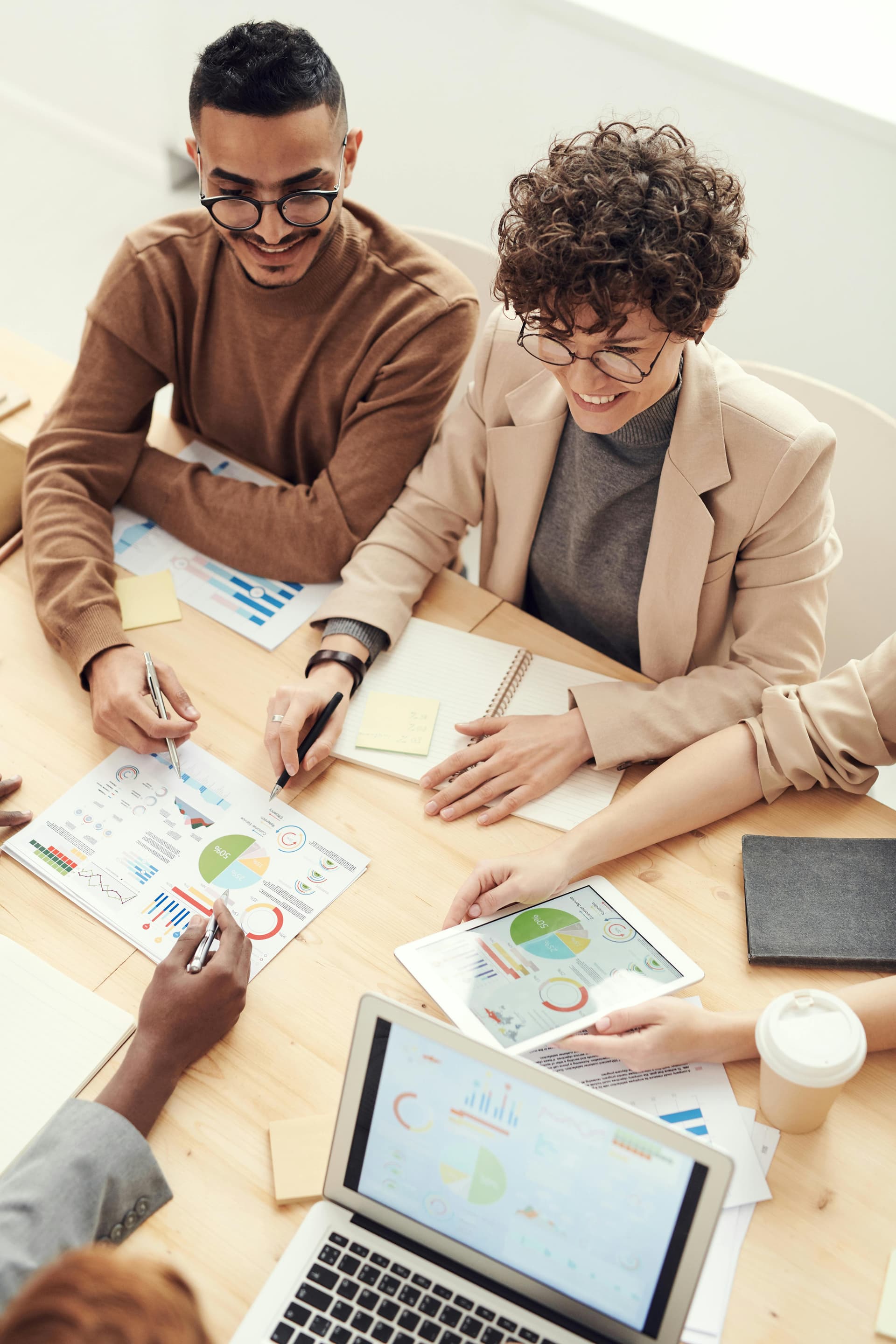 SEO Match team of professionals collaborating on digital marketing strategies in a modern office environment