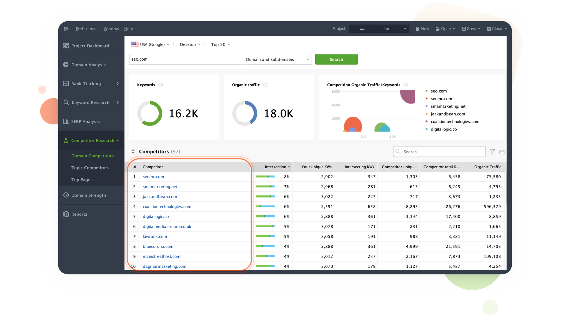 SEO PowerSuite interface - desktop-based seo tools cheap solution with comprehensive features